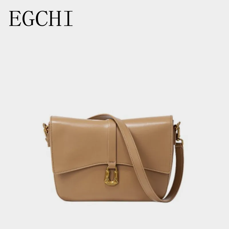 

EGCHI New Underarm Leather Handbags Women Vintage Shoulder Bags Female Luxury Bags For Womens Bolas High Quality 2024 Hobo