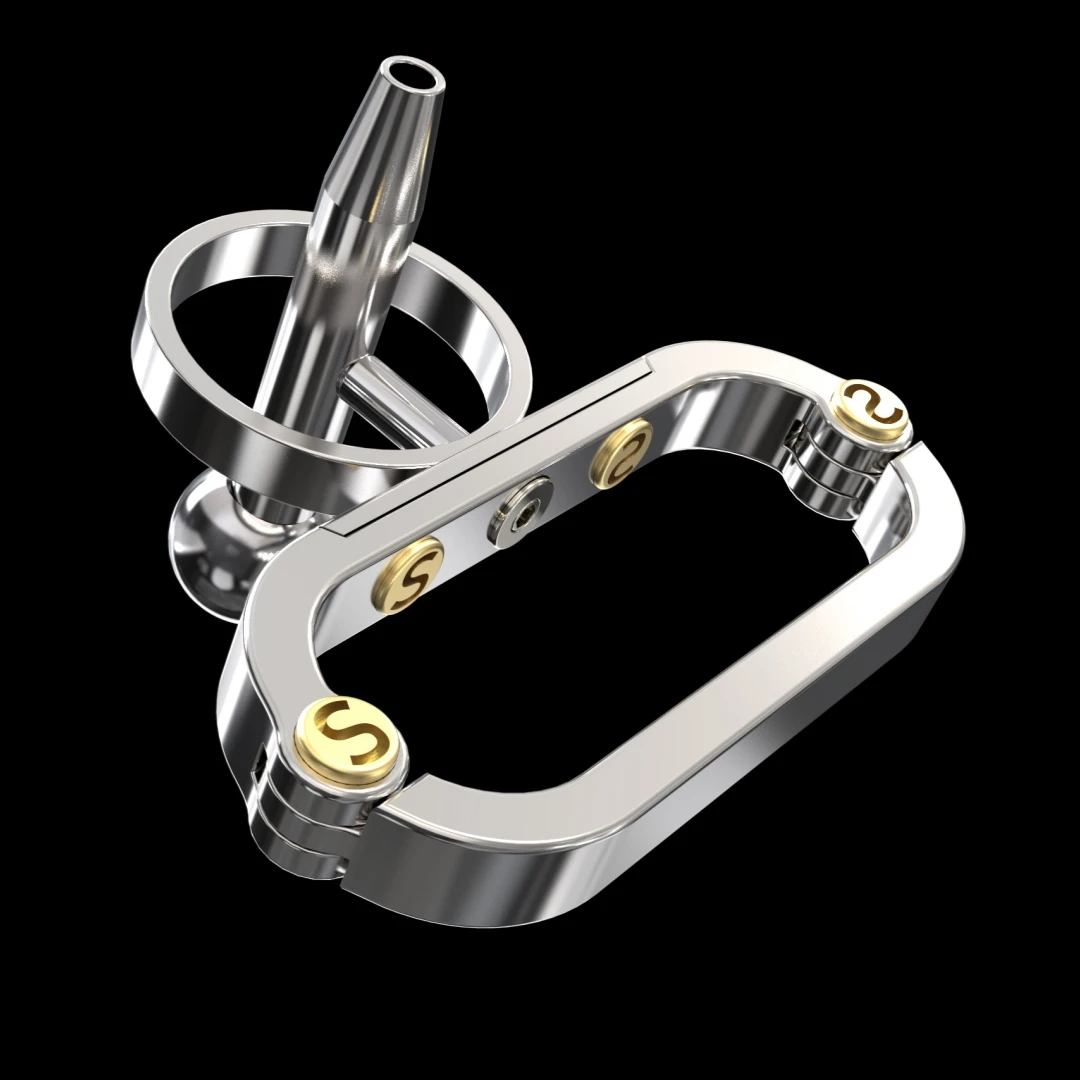 Stainless Steel The COCKLE Male Chastity Device Metal PA Cock Cage Penis Ring Bondage Belt Fetish Lock Adult Sex Toys S004