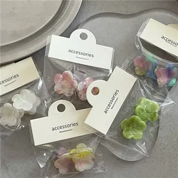 Temperament cute acetic acid small flower mini side bangs small grab clip five-petal flower hairpin hair grab Korean version