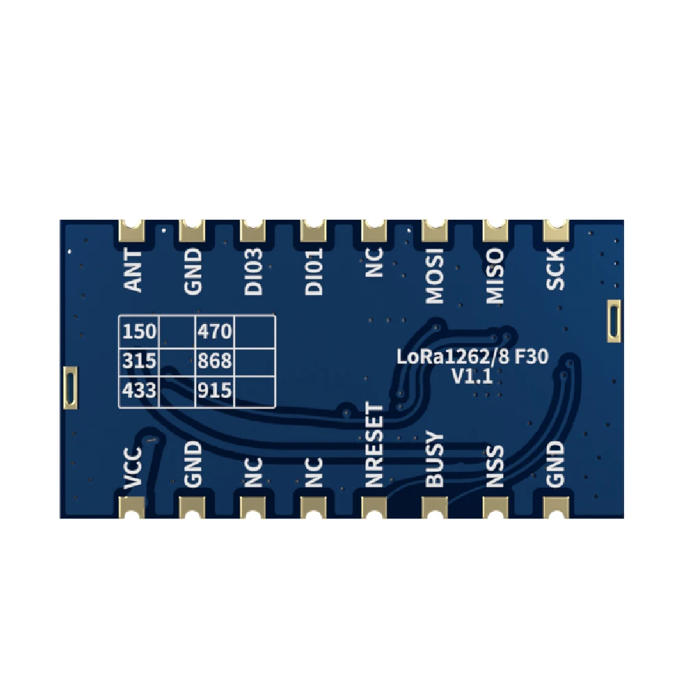 G-NiceRF 315MHZ LoRa1262F30 TCXO 2 واط عالية الطاقة انتشار الطيف وحدة إرسال واستقبال لاسلكية sx1262 لورا وحدة جهاز بث استقبال للترددات اللاسلكية