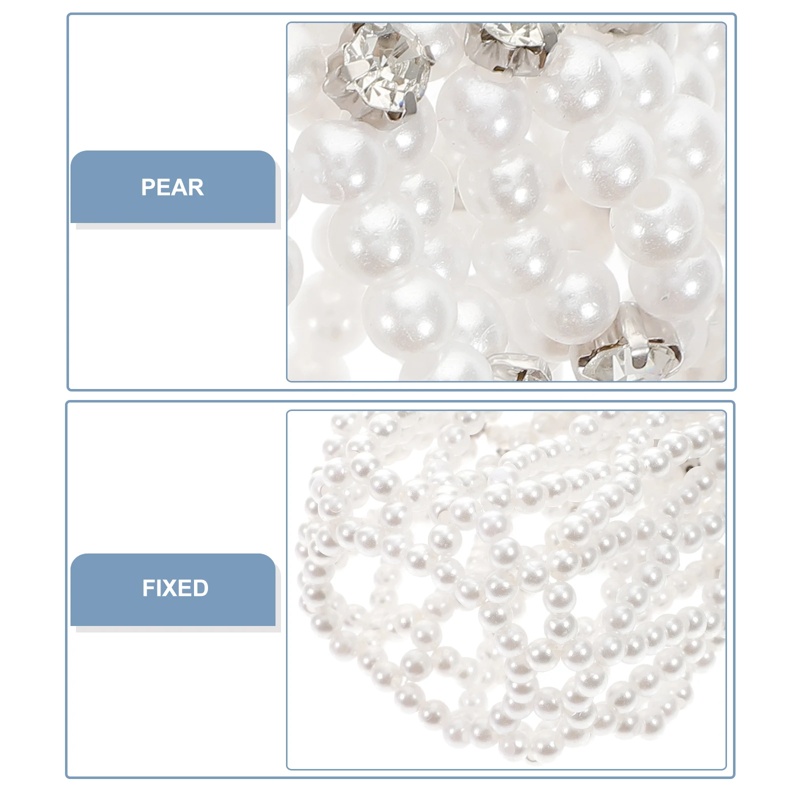 

Elastic Crochet Hair Net Pearl Bun Cover Rhinestone Hair Snood Styling Accessories Girls Beaded Bun Covers Long Lasting Durable
