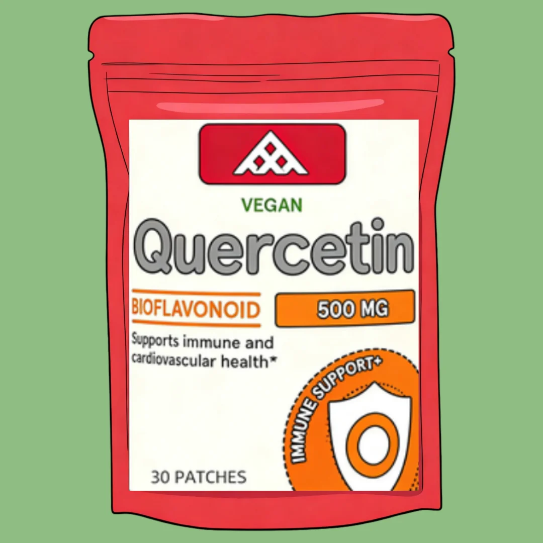 Quercetin Transdermal Patches with Bromelain, Zinc, Vitamin D3,Elderberry- Immune Support 30 Patches