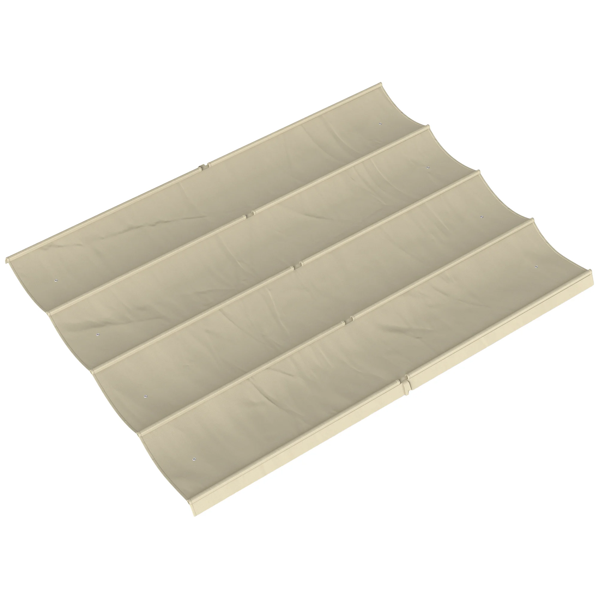 Outsunny Intrekbaar Pergola Dak 4x3,5 m voor 4x3 m Pergola Frame - afbeelding 1