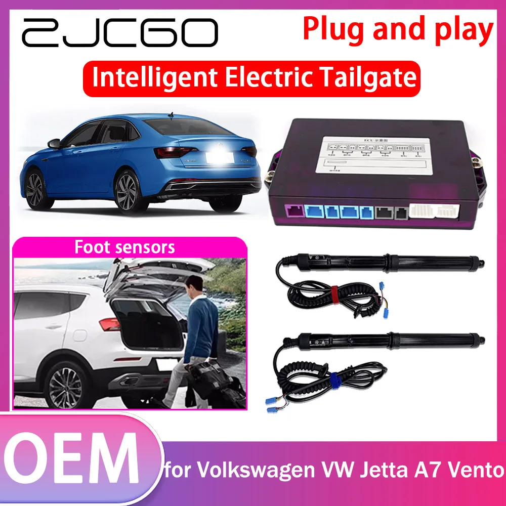 

ZJCGO Electric Tailgate Lift Drive Trunk Opening Tail Gate Lift Soft Close Car Door for Volkswagen VW Jetta A7 Vento 2019~2024