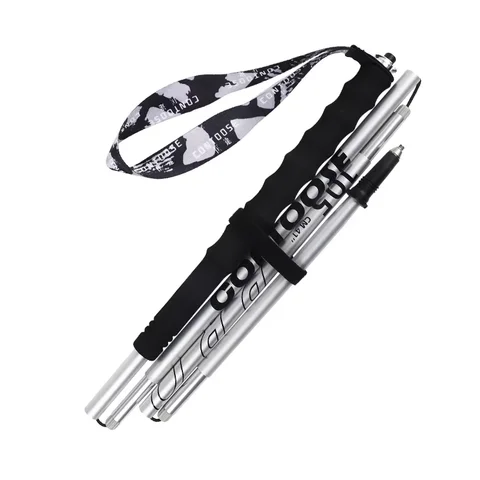 Aluminum Alloy Folding Trekking Pole Lightweight Hiking Stick for Outdoor Climbing and Trail Walking