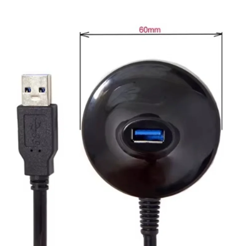 Wysokiej jakości kabel przedłużający USB 3.0 typu A męski na żeński, szybki 5 Gb/s, do ładowania i transmisji danych, z podstawką, ekranowany. — zdjęcie produktu 3