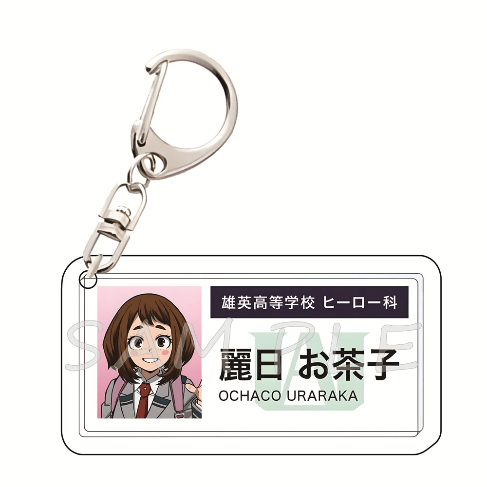 My Hero Academia 6cm Acryl-Schlüsselanhänger im UA High School Ausweis-Stil, Anime-Sammlerstück, Taschenanhänger, Auto-Schlüsselzubehör, Fan-Geschenk – Detail 7