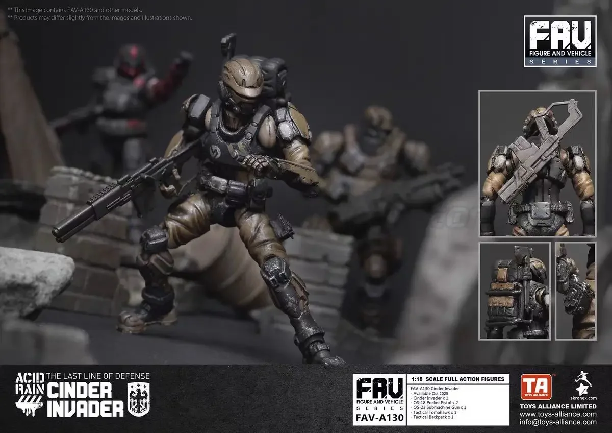 【en-stock】figura-de-accion-acid-rain-war-fav-a130-cinder-lnvader-1-18-de-375-pulgadas