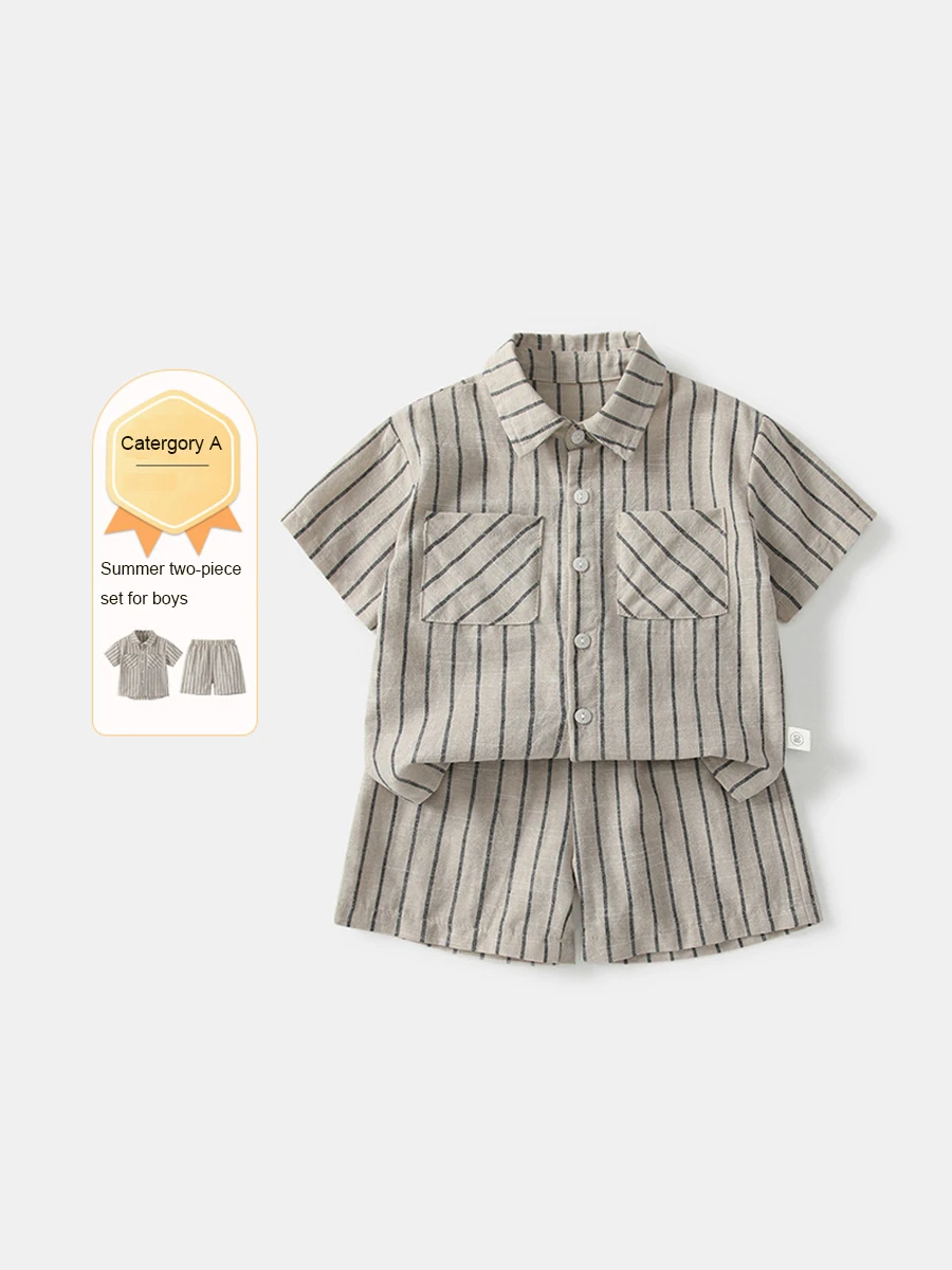

Summer Boys' striped casual Suit for toddlers