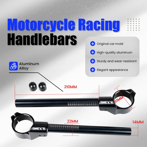 Imagen 2 del producto Clip de reacondicionamiento de carreras CNC para motocicleta, 51mm/2,0 pulgadas, barras de mango, abrazadera superior frontal para Aprilia RS660 RSV4 RSVR