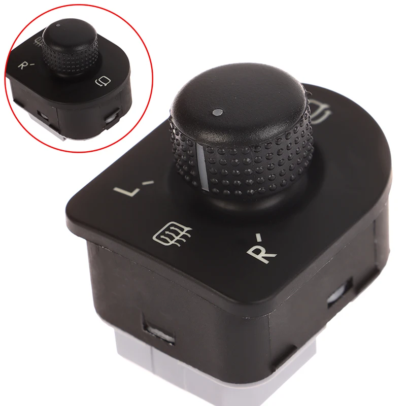 For Beetle Passat B5 Bora Golf 4 Jetta MK4 1J1959565F Car Side Mirror Knob Switch Rearview Adjustment Button Heating Control