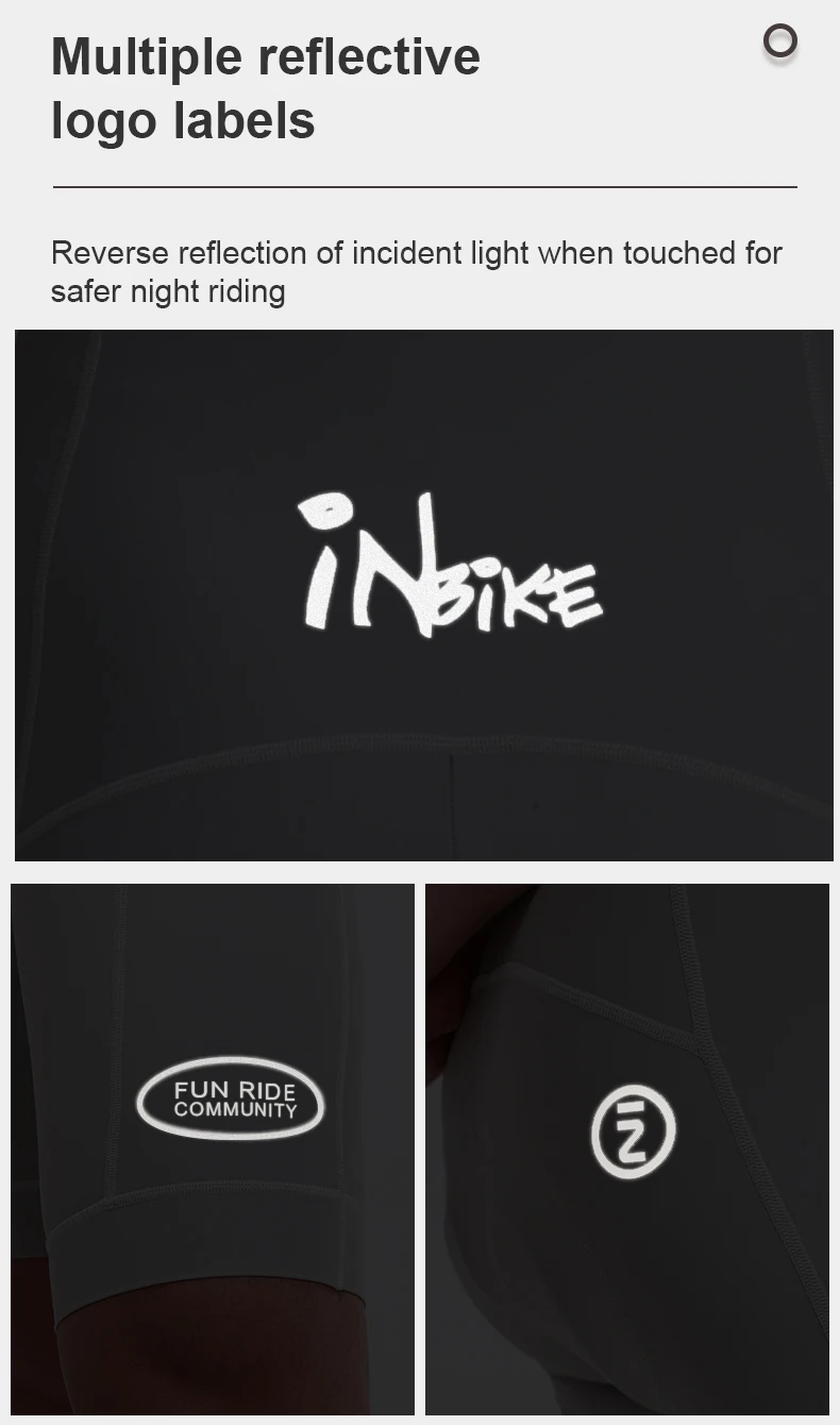 INBIKE Herren Radsport-Trägerhose mit Taschen, Hochelastisch, Atmungsaktiv, Schultergurte, Fahrrad-Trägerhose, Radsportbekleidung – Detail 11