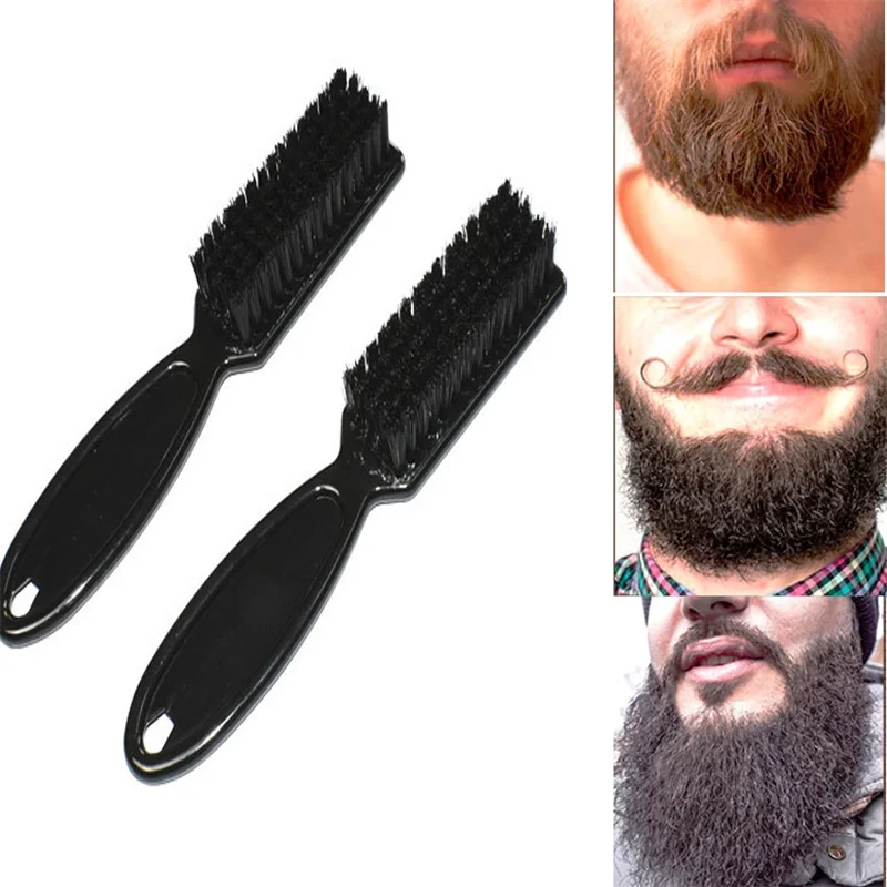 Professional Hair Cleaning Brush Wooded Handle Beard Brush Hairdressing Styling Tool Broken Hair Remove Comb Soft Man Hair Comb