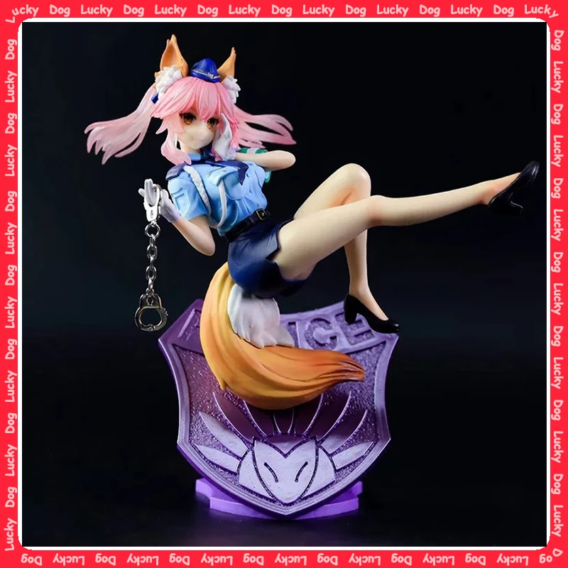 

21cm Fate/EXTELLA LINK Anime Girl Figure Tamamo no Mae Police FOX Action Figure Fate Caster/Lancer Figurine Adult Model Doll Toy