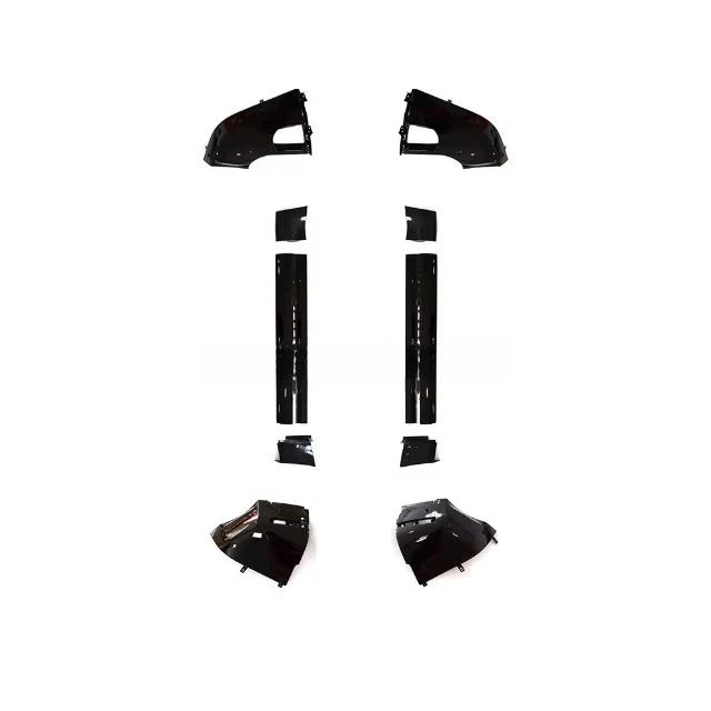 

On Sale Black Bodykit Front And Rear Bumper Wrap Angle Side Skirts Door Trim Panel For Land Rover Defender 90