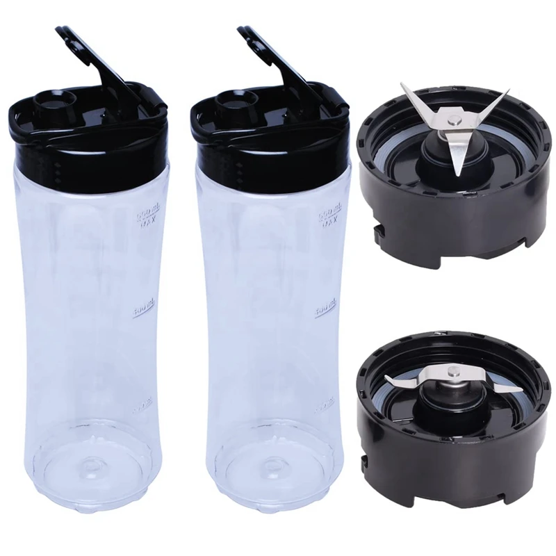 20OZ Blender Bottle For Oster My Blend Blender BLSTPB BLSTP2,2 Pack Blender Cup With 2 Replacement Blade Blender