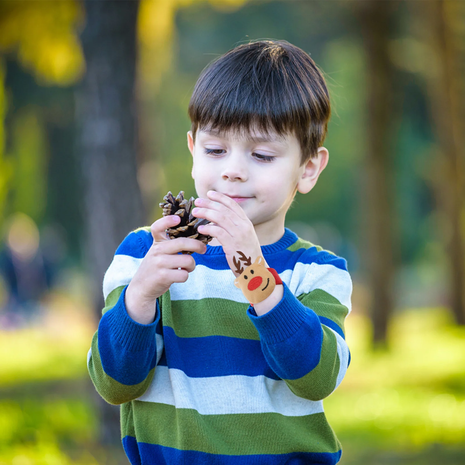 

Slap Bracelets For Kids Christmas Snap Wristbands Cartoon Party Favors Gifts Design Holiday Carnival Accessory