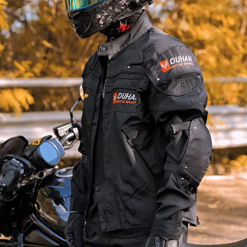 

DUHA Winter Motorcycle Riding Suit Men Women Commuter Racing Suit Set Motorcycle Jacket Waterproof Motorcycle Travel