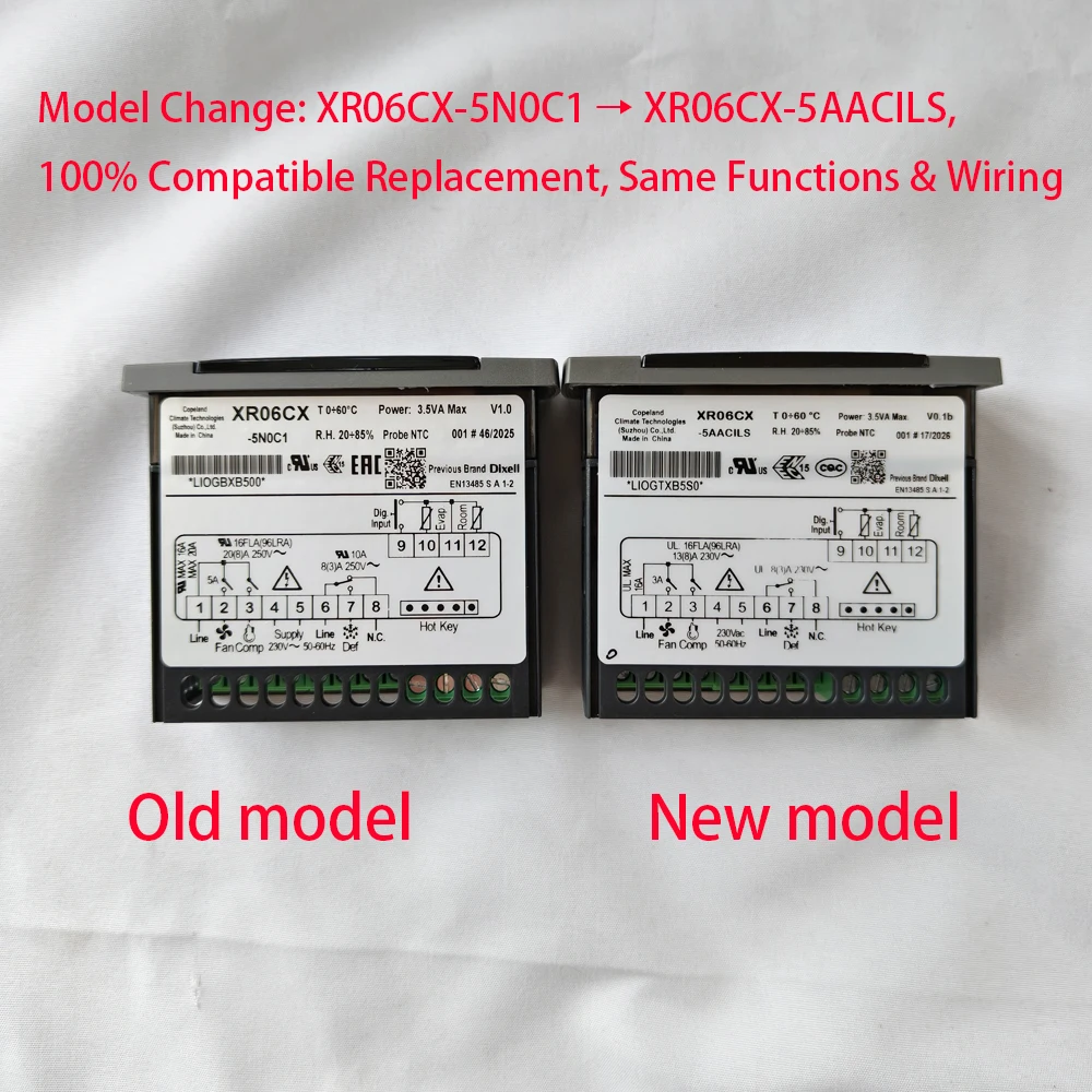 Dixell XR06CX-5N0C1 XR06CX-5AACILS COPELAND Electronic Temperature Controller  for Cold Storage Refrigerator New Original