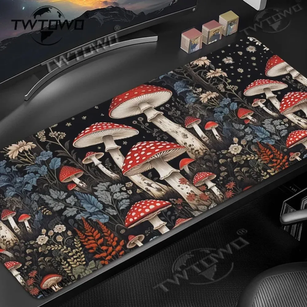 

Mouse Pad Magic Mushrooms Gaming XL Home Computer Large HD Mousepad XXL MousePads Soft Non-Slip Carpet Natural Rubber Mice Pad