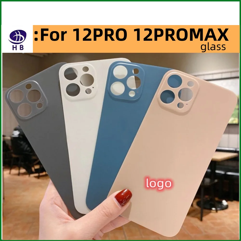 10pcs For iPhone Battery Cover 8 8Plus X XR XSMAX 11 Pro 12 Pro 13 Mini Back Glass Case Large Camera Hole Replacement Rear Glass