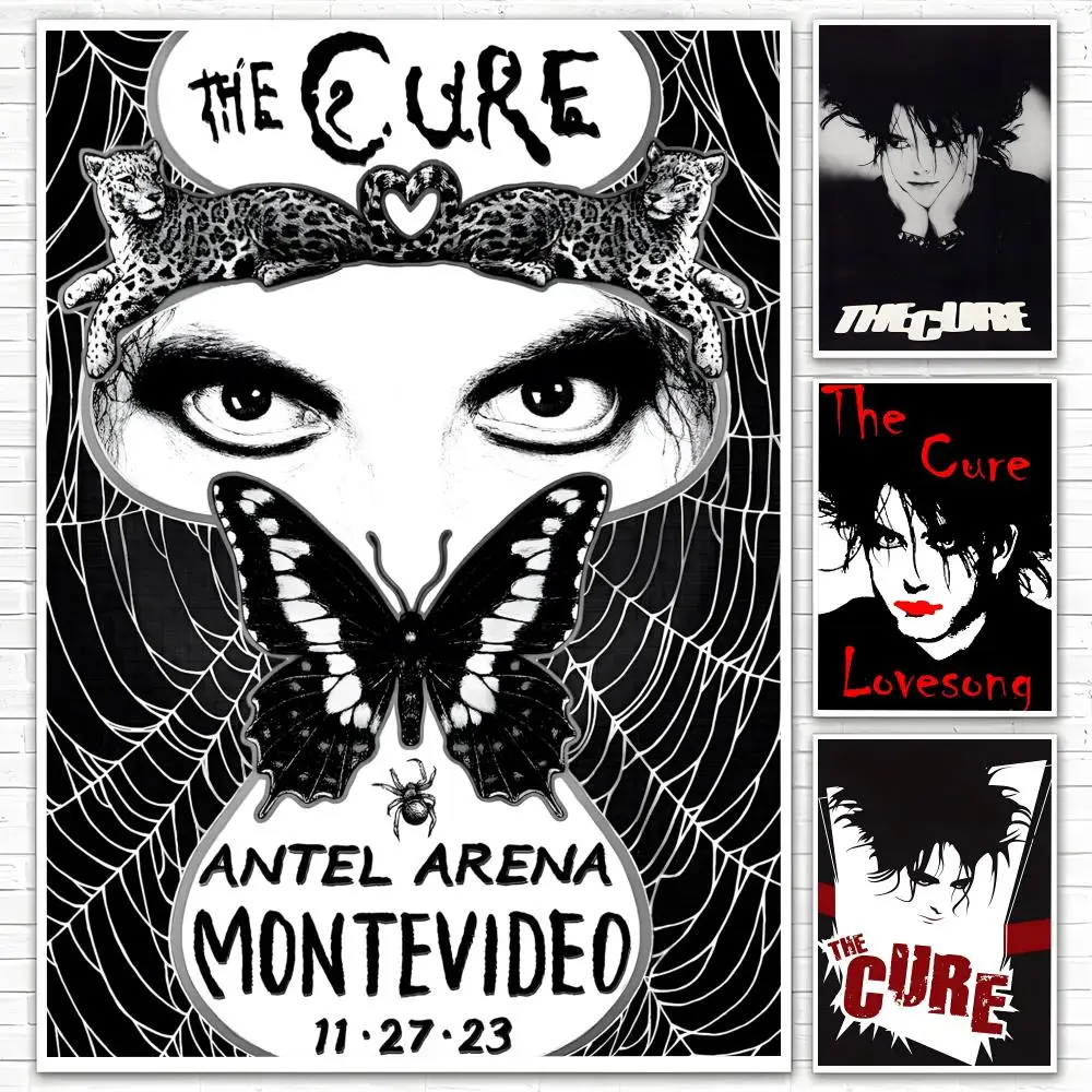 Band The Cure Poster Poster All-match HD Waterproof Self-Adhesive Wall Art Sticker For Home Bedroom