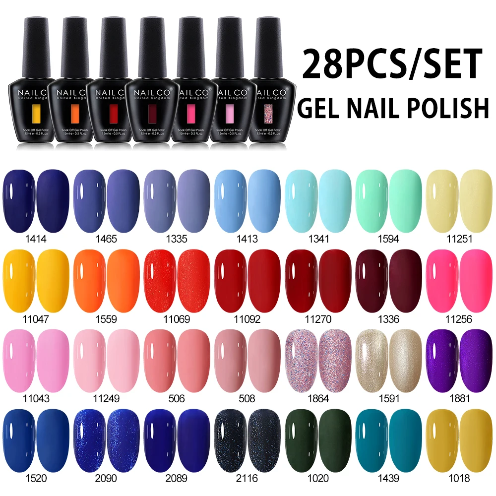 NAILCO 28 stks HEMA/TPO Gratis - Coloured Gel Set recensie en prijs