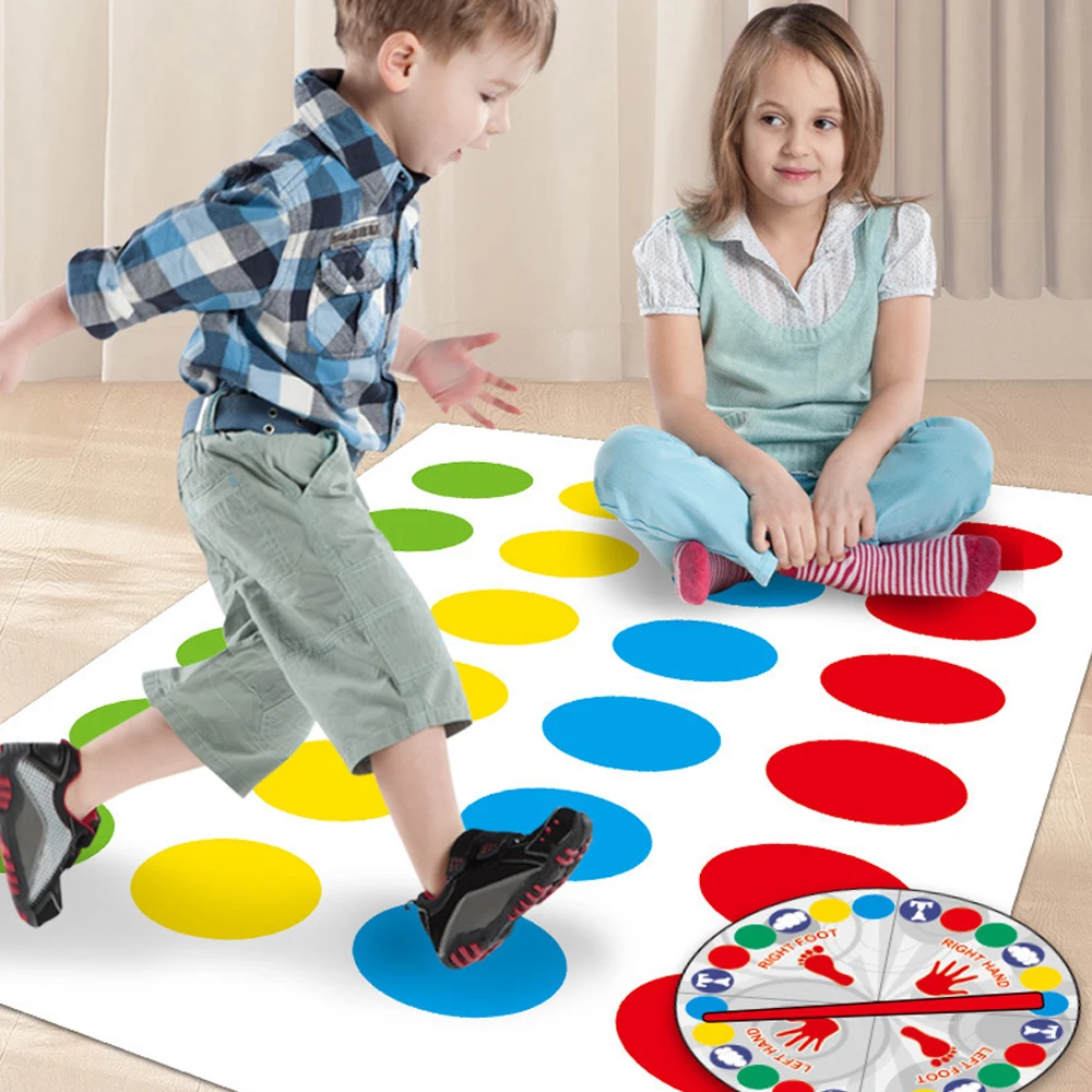 Funny Twist Game Indoor Outdoor Multiplayer Games Party Games for Family Body Twist Move Mat Boardgames For Kids Enhance Ability