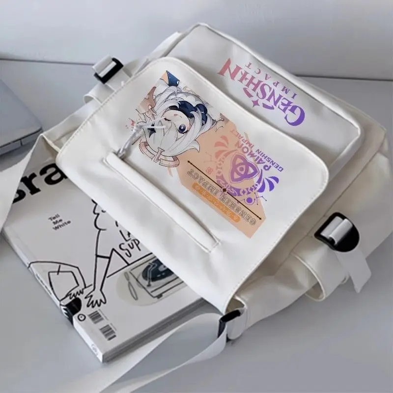 Genshin Impact Collaboration Canvas Crossbody Wanderer Stray Anime Shoulder Student Middle School Boys And Girls Large Capa