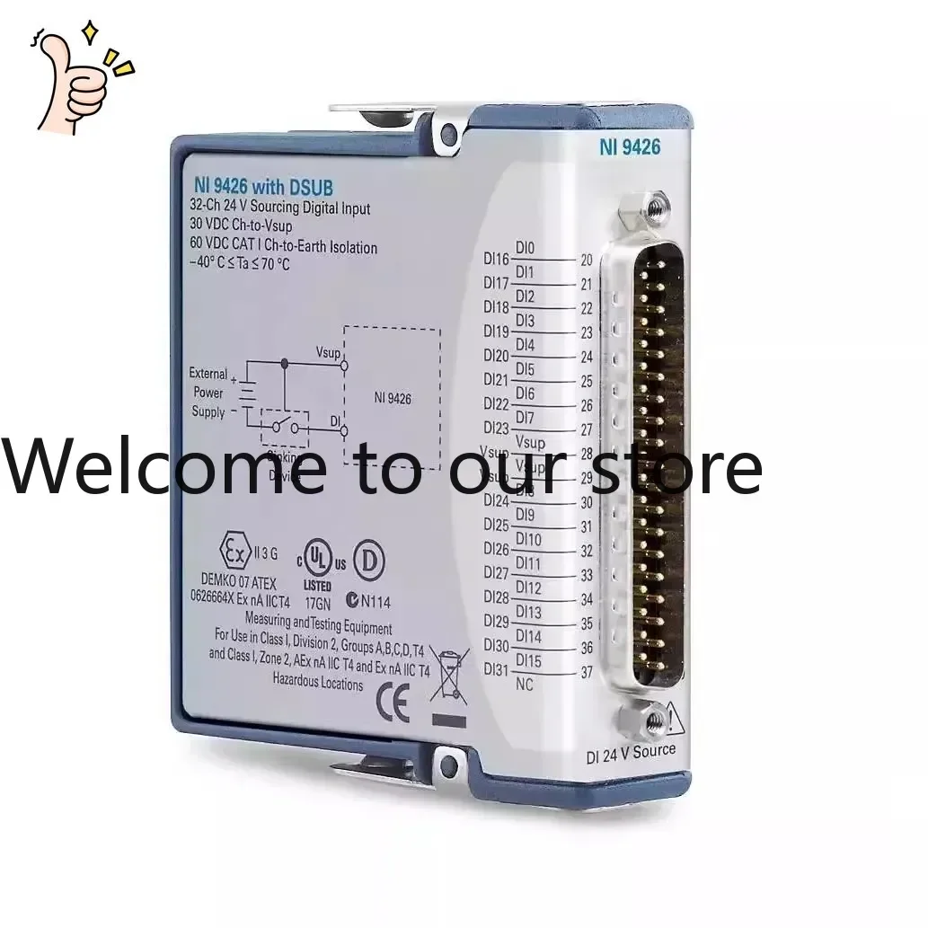 2026 New, US NI 9426 Source Digital Input Module D-Sub 780030-01