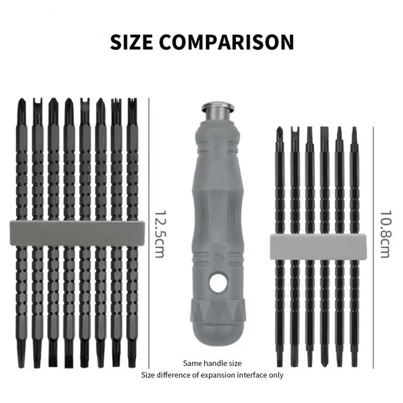 Screwdriver Assembly Magnetic Double Head Screwdriver Bits Hand Tool Screwdriver Set Multifunctional 17-in-1