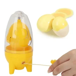 Kitchen Accessories Egg Yolk Shaker Gadget Manual Puller Mixing Golden Whisk Eggs Spin Mixer Stiring Maker Cooking Baking Tools