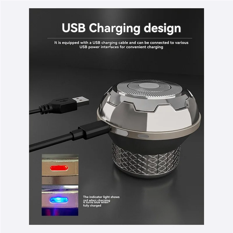 โปรโมชั่น!เครื่องโกนหนวดไฟฟ้าเครื่องโกนหนวดชาย USB ชาร์จผม Clipper ชุดความปลอดภัยกันน้ํา