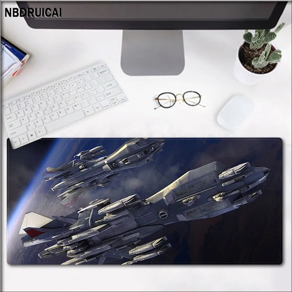 Imagem -04 - Star Citizen-grande Mouse Pad Gaming Tamanho Grande xl com Borda de Bloqueio para Teclado do Jogo Gamer