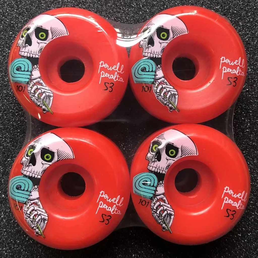 skateboard WHEEL 53MM 101A HARD PRO WHEEL Professional skateboard WHEEL Double-warped Four-WHEEL Almighty WHEEL