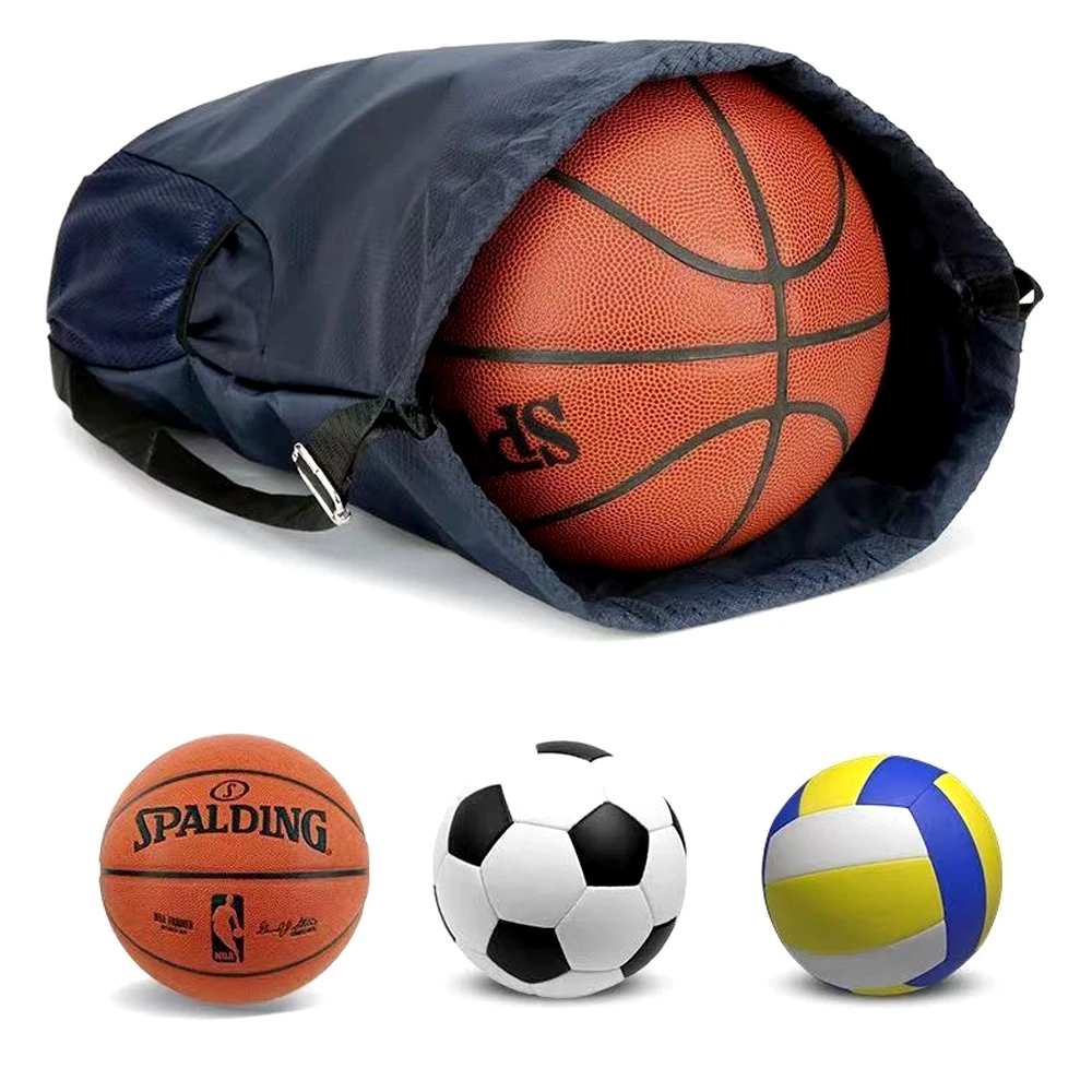 1PCS Sports Drawstring Backpack - String Swim Gym Bag with Shoes Compartment and Wet Proof Pocket for Women & Men