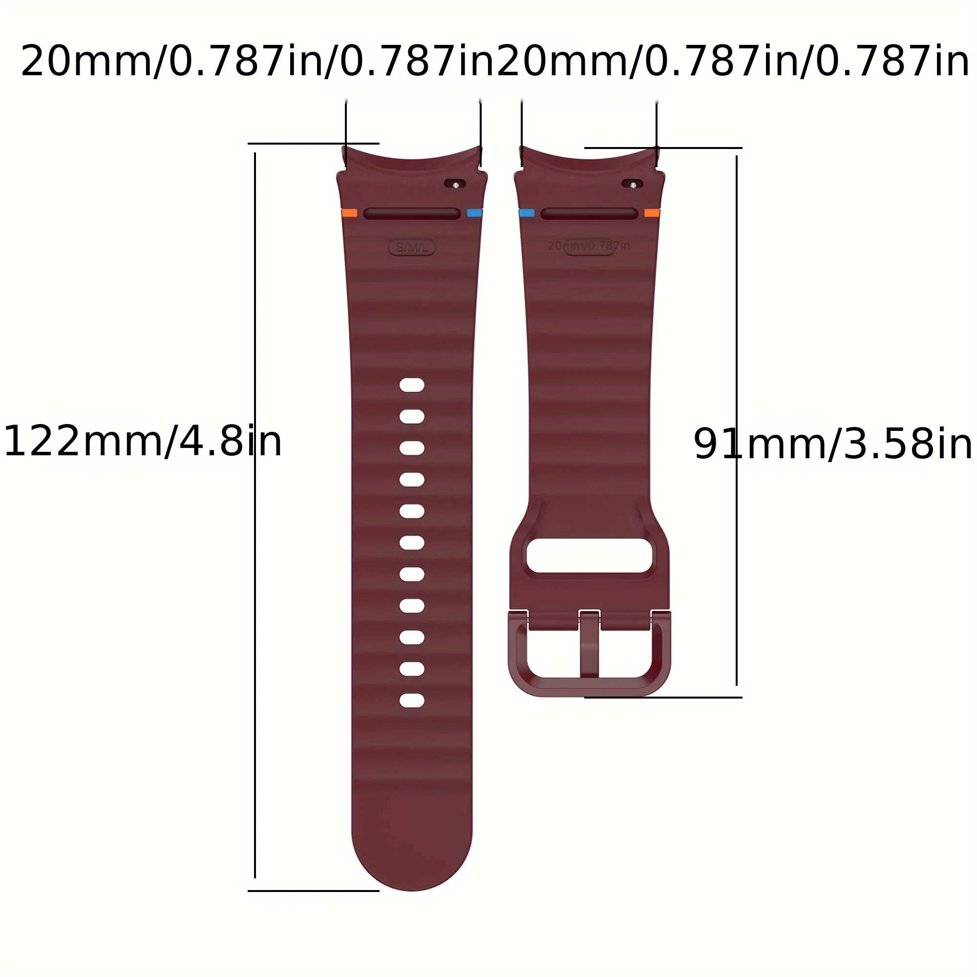 Silicone Strap For SamSung Galaxy Watch 7 6 5 4 40mm 45mm Wristband With Arc Interface Band For Galaxy Watch 6 Classic 47mm 46mm