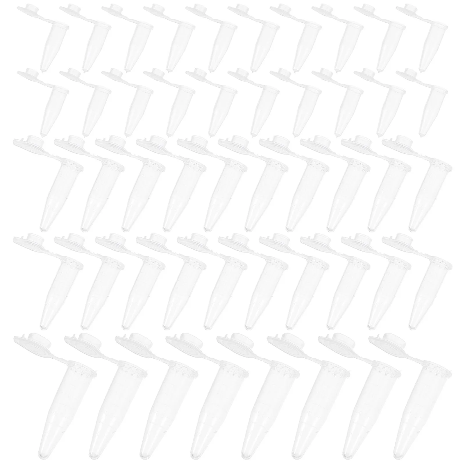 

2500 Pcs Tube Seed Flask Laboratory Sample Bottles Conical Tubes Glass Test Plastic Graduated