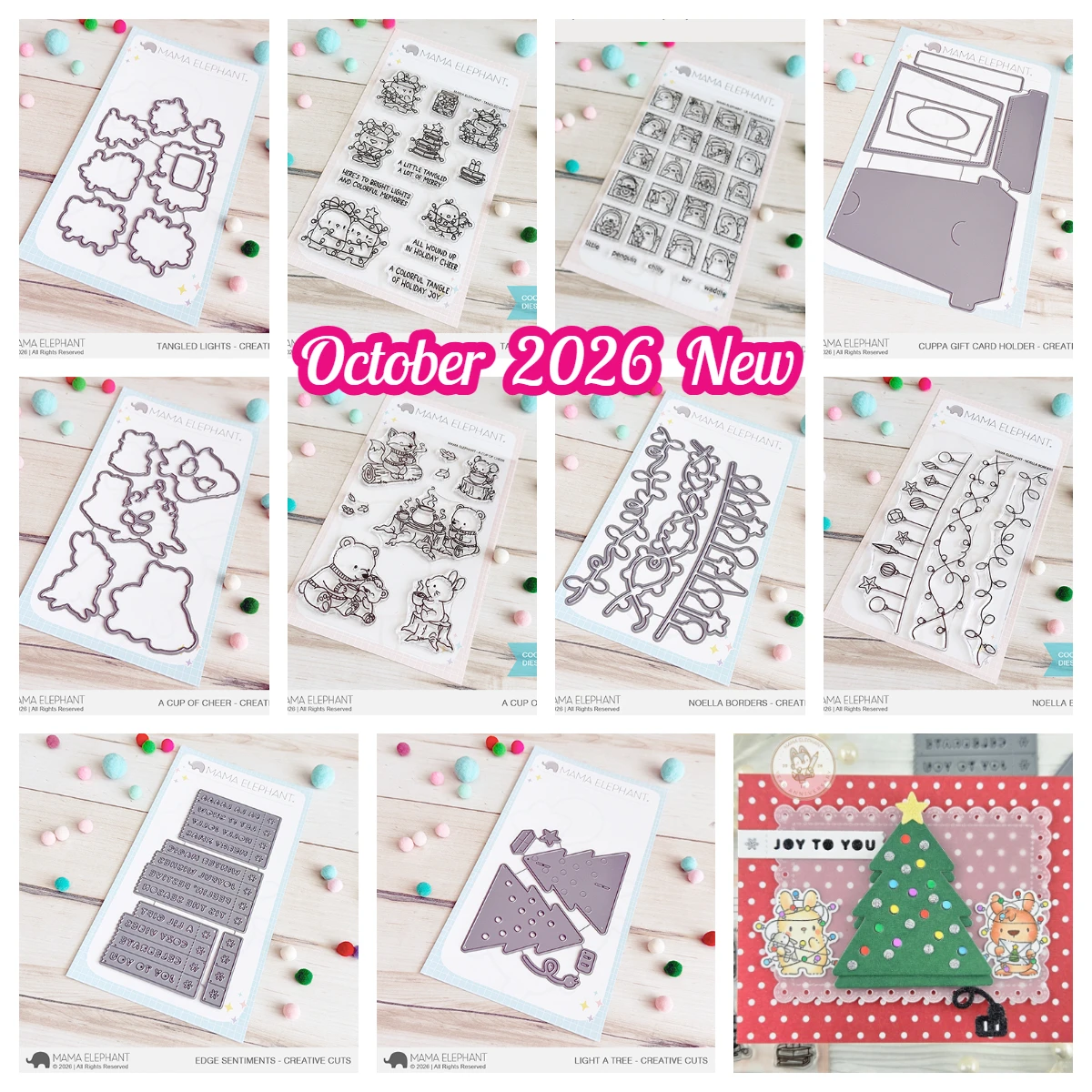 October 2026 New a Cup of Cheer Light a Tree - Creative Cuts Metal Cutting Dies Stamp for DIY Scrapbook Photo Album Paper Craft