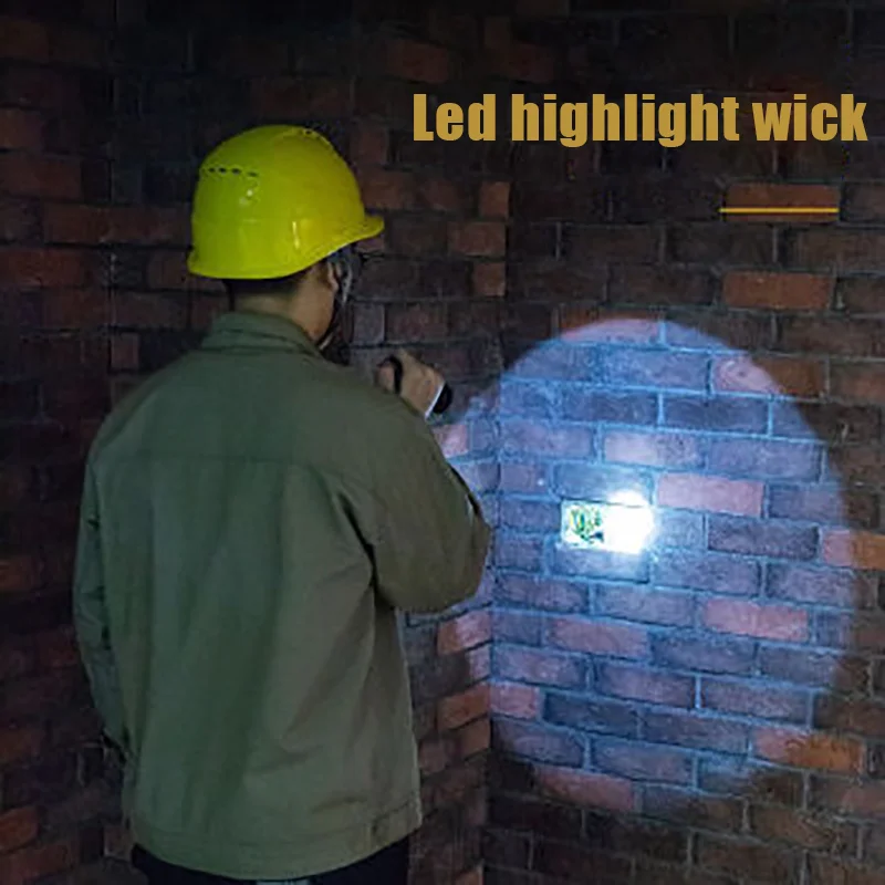 DELI DL551103 LED Strong Light Rechargeable Flashlight USB 5 Modes Long Time Outdoor Camping Powerful Flashlight