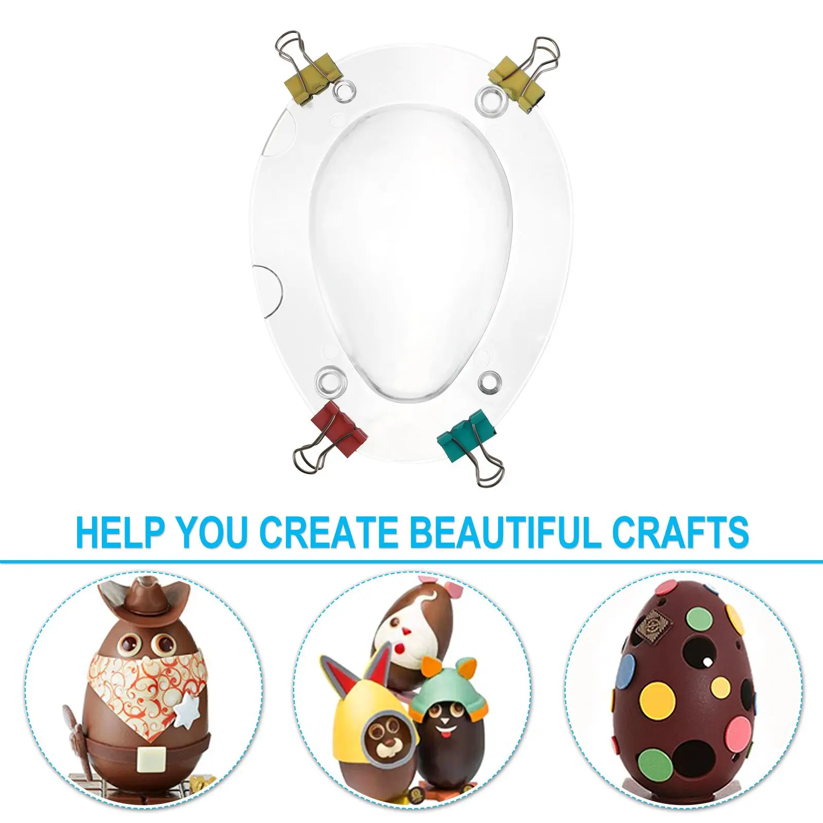 Dinosaur Egg Shape Mold Easter Egg Mold Plastic Chocolate Mold Baking Tools Cake Molds Dessert Maker Cookie Candy Silicone Form - Image 2