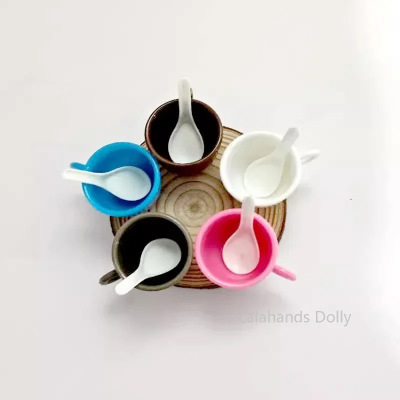 1:12 Dollhouse Mini Kitchen Accessories Seasoning Cup Coffee Cup Water Cup Kitchen Set