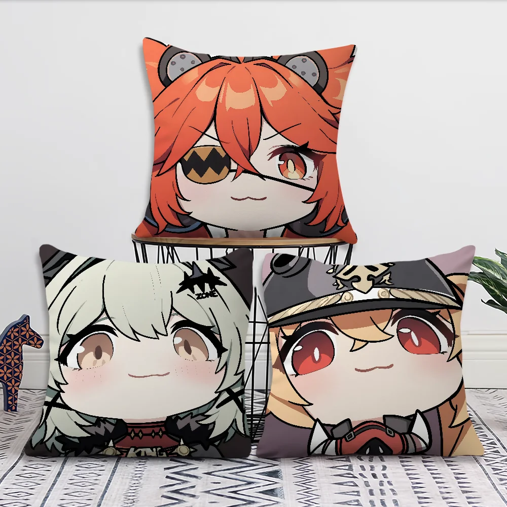 Game Zenless Zone Zero Caesar King Koleda Comfortable Soft Pillow Case for Sofa Living Room Home Office Decor Protective Covers