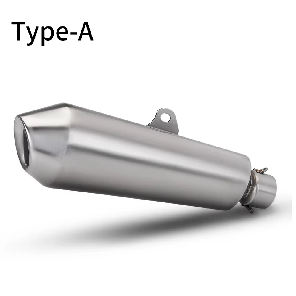 Universal escapes para moto 51MM muffler Motorcycle stainless steel exhaust pipe for ZX4R cb1000r xmax aerox SV650