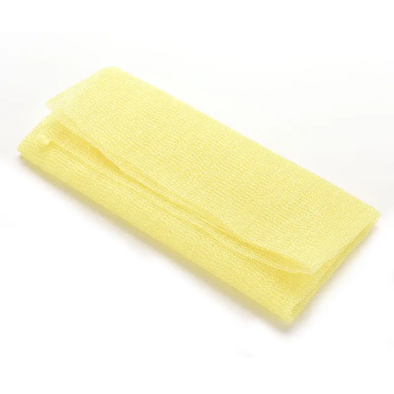 1PCS Nylon Japanese Exfoliating Beauty Skin Bath Shower Wash Cloth Towel Back Scrub Towel Sponges & Scrubbers 3 Colors