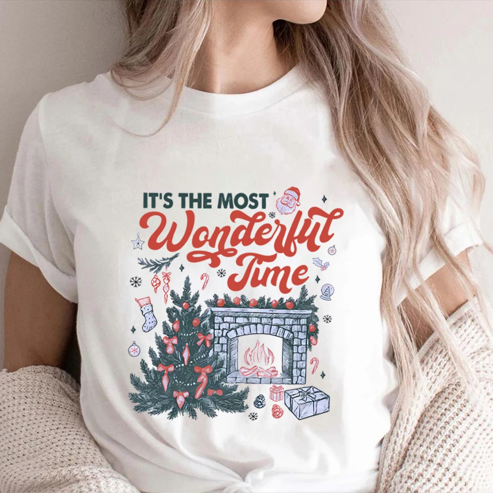 

Christmas Time T-shirt It's The Most Wonderful Time Shirt Vintage Christmas Tshirt Retro Christmas Tee Unisex Short Sleeves Tops