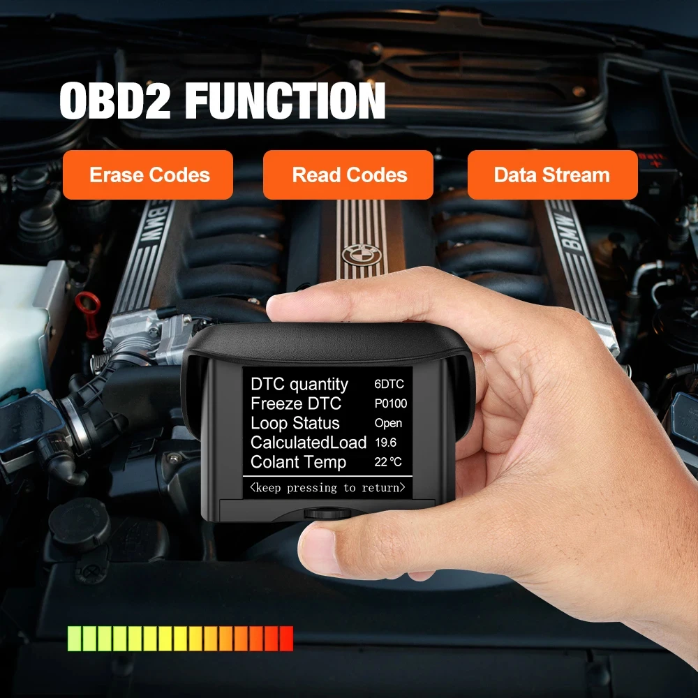 Ancel A202 OBD2 Scanner Automobile On-board Computer Car Digital OBD 2 Computer Display Speed Fuel Consumption Temperature Gauge