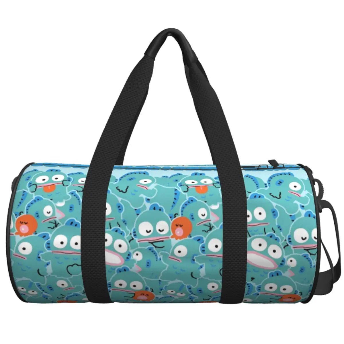 

Travel Bag Kawaii Hangyodon Cartoon Cool Gym Bag Oxford Sports Bags Large Capacity Fashion Handbag Fitness Bag For Male Female