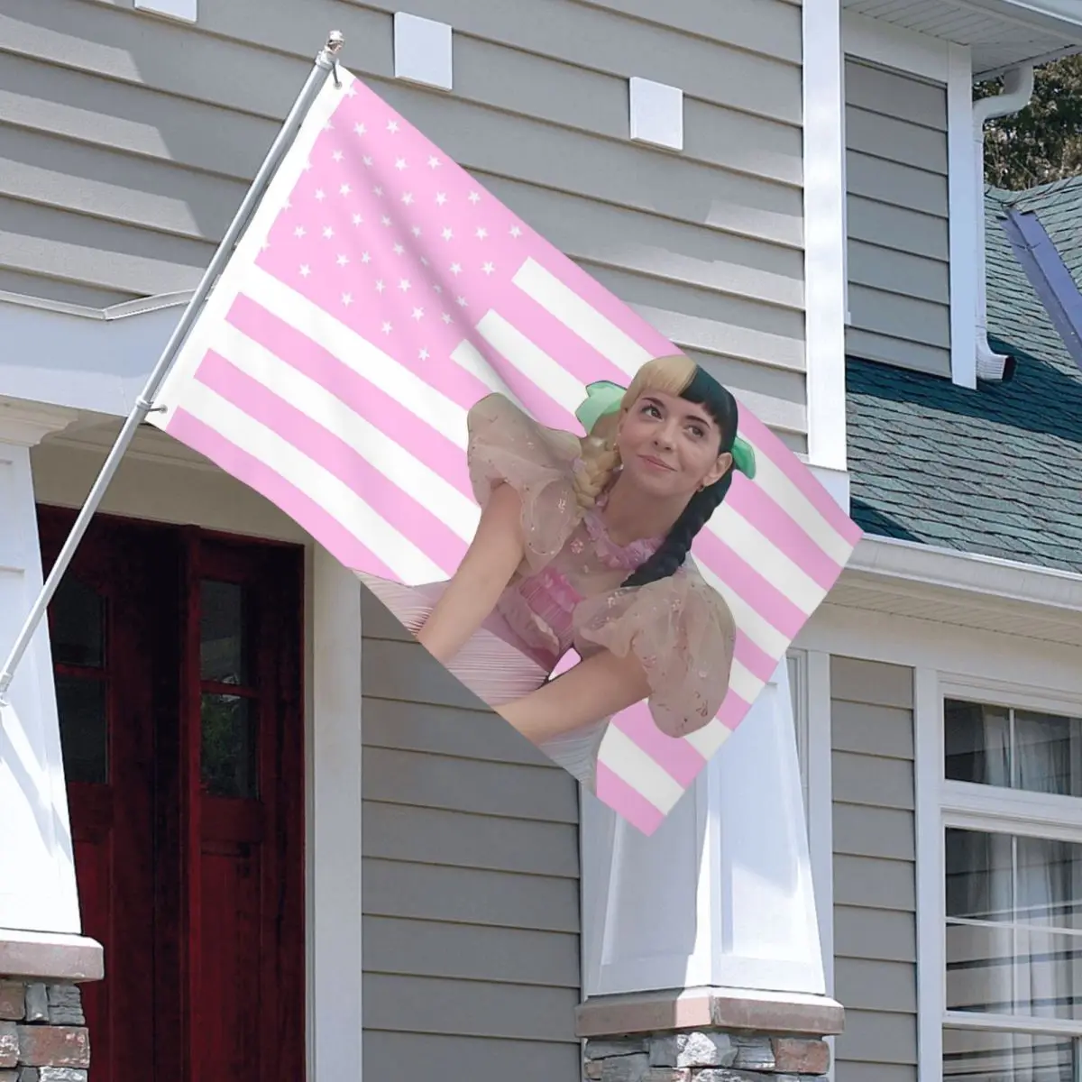 Melanie Martinez Crying Child Flag Fade Proof Outdoor Banner Cute Girl Polyester Hanging Decoration