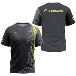 Men's golf T-shirt boutique head tennis wear breathable badminton sportswear men's fitness quick-drying short sleeves